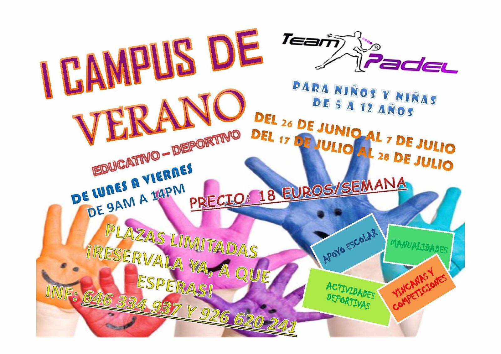 I Campus de Verano Team Padel